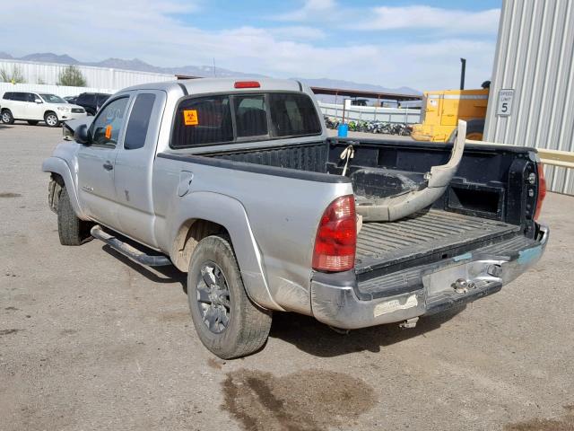 5TETU62N45Z089656 - 2005 TOYOTA TACOMA PRE SILVER photo 3