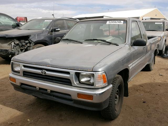 4TARN93P2RZ308491 - 1994 TOYOTA PICKUP 1/2 GRAY photo 2