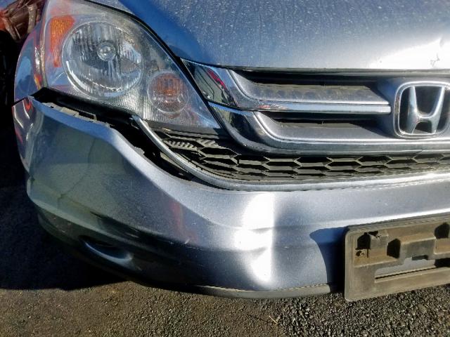 JHLRE3H78AC004506 - 2010 HONDA CR-V EXL BLUE photo 9