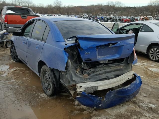1G8AJ54F84Z208040 - 2004 SATURN ION LEVEL BLUE photo 3