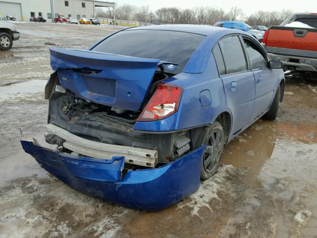 1G8AJ54F84Z208040 - 2004 SATURN ION LEVEL BLUE photo 4