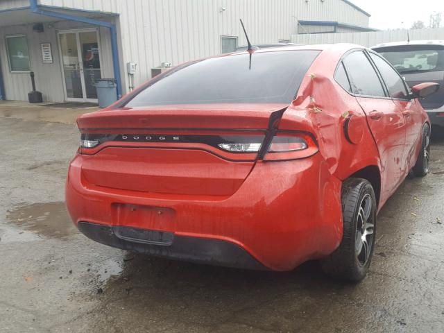 1C3CDFBB4ED903050 - 2014 DODGE DART SXT RED photo 4