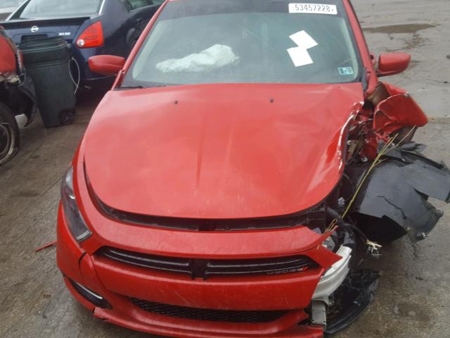 1C3CDFBB4ED903050 - 2014 DODGE DART SXT RED photo 7