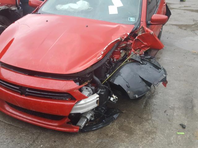 1C3CDFBB4ED903050 - 2014 DODGE DART SXT RED photo 9