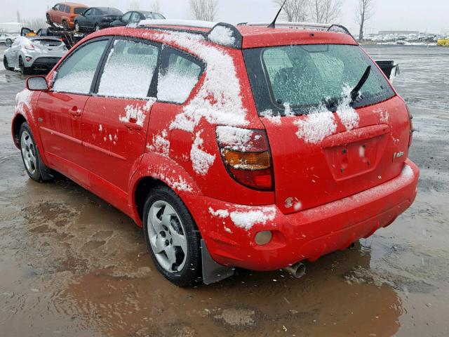 5Y2SL63845Z420027 - 2005 PONTIAC VIBE RED photo 3