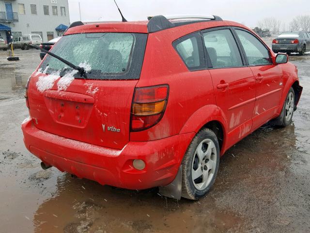 5Y2SL63845Z420027 - 2005 PONTIAC VIBE RED photo 4