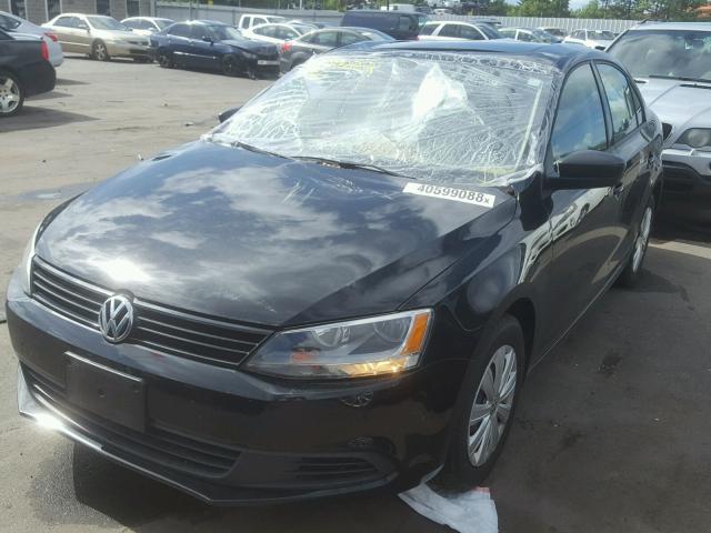 3VW1K7AJ8DM265683 - 2013 VOLKSWAGEN JETTA BASE 黑色 照片 2