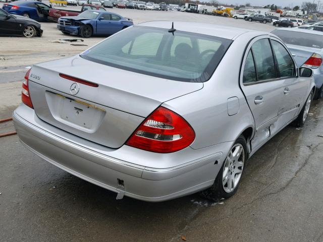 WDBUF65J93A253545 - 2003 MERCEDES-BENZ E 320 SILVER photo 4