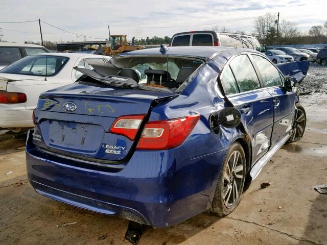 4S3BNAS63H3021646 - 2017 SUBARU LEGACY SPO BLUE photo 4