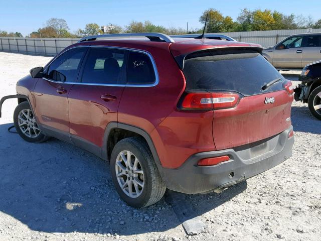 1C4PJLCB6GW355787 - 2016 JEEP CHEROKEE L RED photo 3