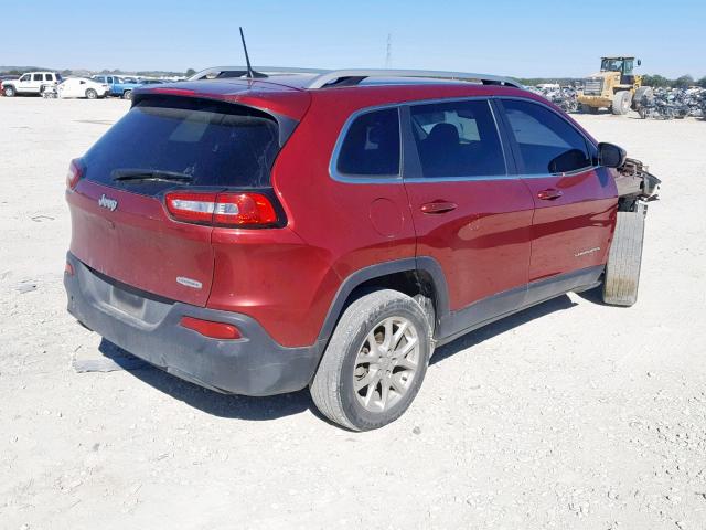 1C4PJLCB6GW355787 - 2016 JEEP CHEROKEE L RED photo 4