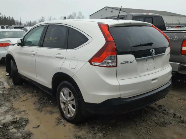 2HKRM4H72EH113253 - 2014 HONDA CR-V EXL WHITE photo 3