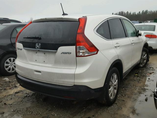 2HKRM4H72EH113253 - 2014 HONDA CR-V EXL WHITE photo 4