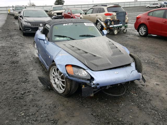 JHMAP11452T002205 - 2002 HONDA S2000 BLUE photo 1