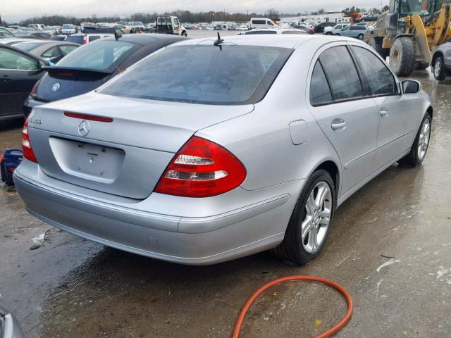 WDBUF56J16A962659 - 2006 MERCEDES-BENZ E 350 SILVER photo 4