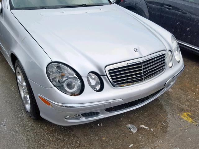 WDBUF56J16A962659 - 2006 MERCEDES-BENZ E 350 SILVER photo 9