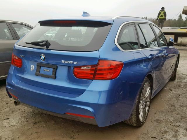 WBA3K5C56FK301202 - 2015 BMW 328 D BLUE photo 4