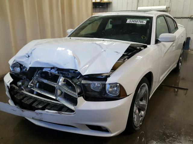 2C3CDXHG2CH244278 - 2012 DODGE CHARGER SX WHITE photo 2