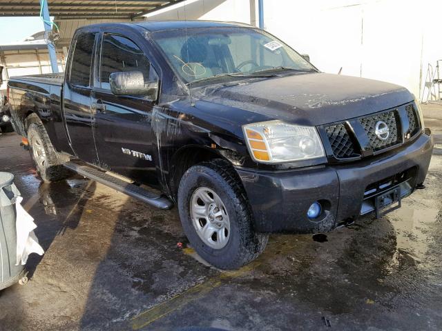 1N6BA06A95N540427 - 2005 NISSAN TITAN XE BLACK photo 1