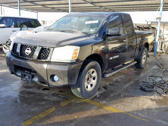 1N6BA06A95N540427 - 2005 NISSAN TITAN XE BLACK photo 2