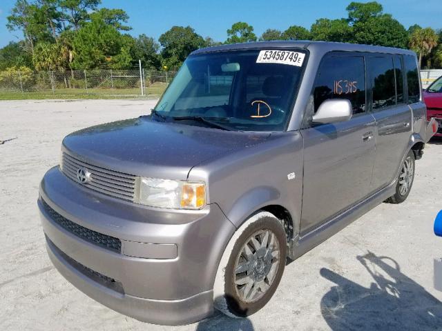 JTLKT334864045984 - 2006 TOYOTA SCION XB Grau Foto 2