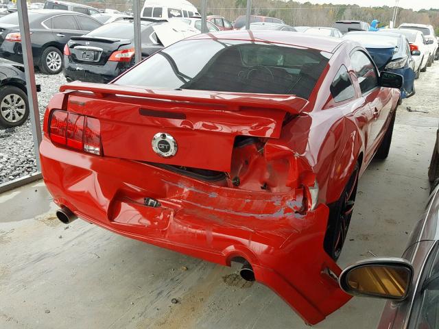 1ZVHT82H895109587 - 2009 FORD MUSTANG GT RED photo 4