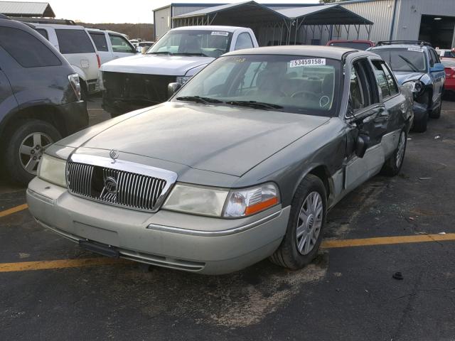 2MEFM74W44X662482 - 2004 MERCURY GRAND MARQ GRAY photo 2