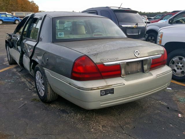 2MEFM74W44X662482 - 2004 MERCURY GRAND MARQ GRAY photo 3