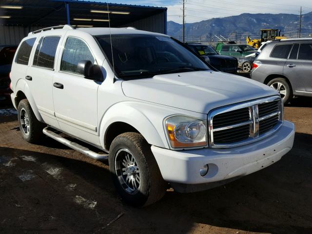 1D4HB58D55F591502 - 2005 DODGE DURANGO LI WHITE photo 1