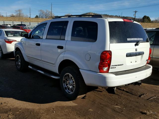 1D4HB58D55F591502 - 2005 DODGE DURANGO LI WHITE photo 3