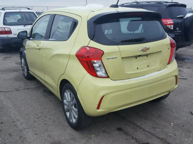 KL8CD6SA7HC798493 - 2017 CHEVROLET SPARK 1LT YELLOW photo 3