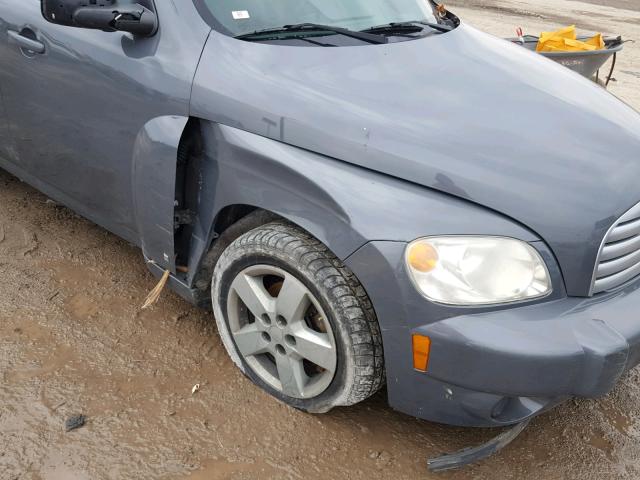 3GNCA23B09S613994 - 2009 CHEVROLET HHR LT GRAY photo 9