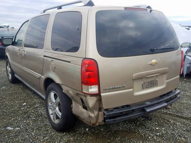 1GNDV33L95D252301 - 2005 CHEVROLET UPLANDER L TAN photo 3