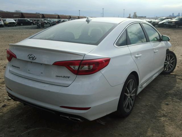 5NPE34AB0HH464165 - 2017 HYUNDAI SONATA SPO WHITE photo 4