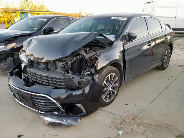 4T1BK1EB8JU273616 - 2018 TOYOTA AVALON XLE BLACK photo 2