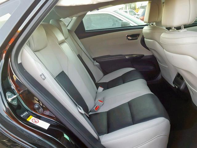 4T1BK1EB8JU273616 - 2018 TOYOTA AVALON XLE BLACK photo 6