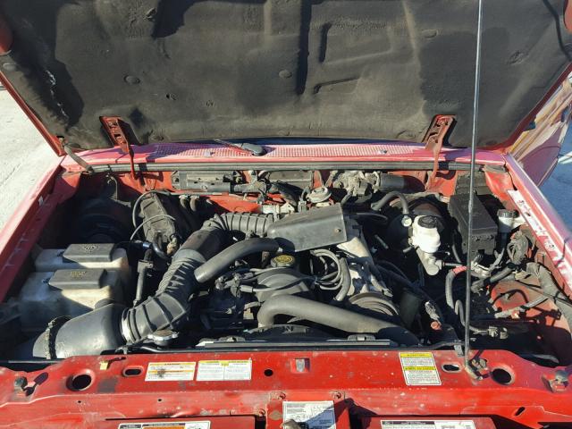 1FTCR10A0VPB13205 - 1997 FORD RANGER RED photo 7