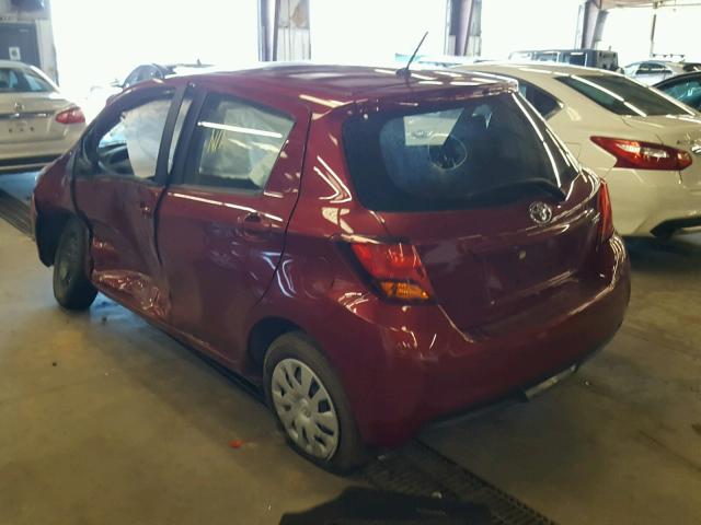 VNKKTUD31HA080370 - 2017 TOYOTA YARIS L RED photo 3