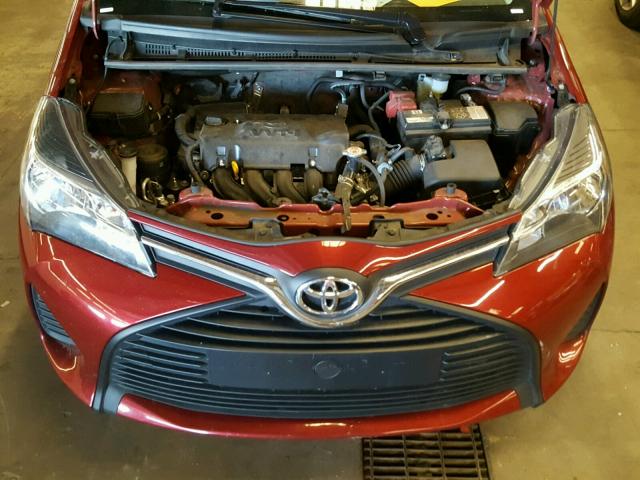 VNKKTUD31HA080370 - 2017 TOYOTA YARIS L RED photo 7