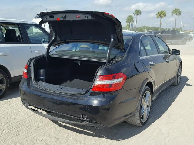 WDDHF7CB1BA265813 - 2011 MERCEDES-BENZ E 550 BLACK photo 4