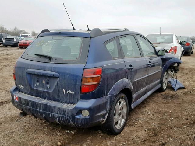 5Y2SL65808Z416252 - 2008 PONTIAC VIBE BLUE photo 4