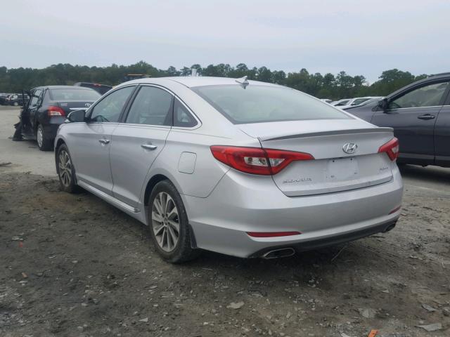 5NPE34AF8GH415667 - 2016 HYUNDAI SONATA SPO SILVER photo 3