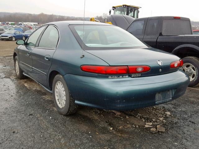 1MELM50U8VA645920 - 1997 MERCURY SABLE GS GREEN photo 3