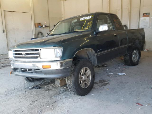 JT4UN24D0V0035186 - 1997 TOYOTA T100 XTRAC GREEN photo 2