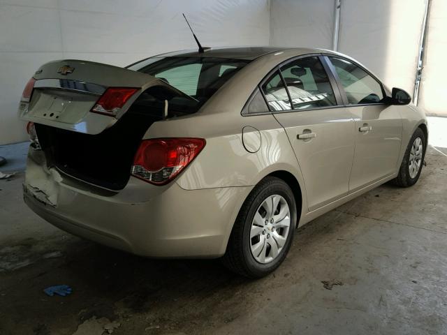 1G1PA5SH1D7158283 - 2013 CHEVROLET CRUZE LS GOLD photo 4