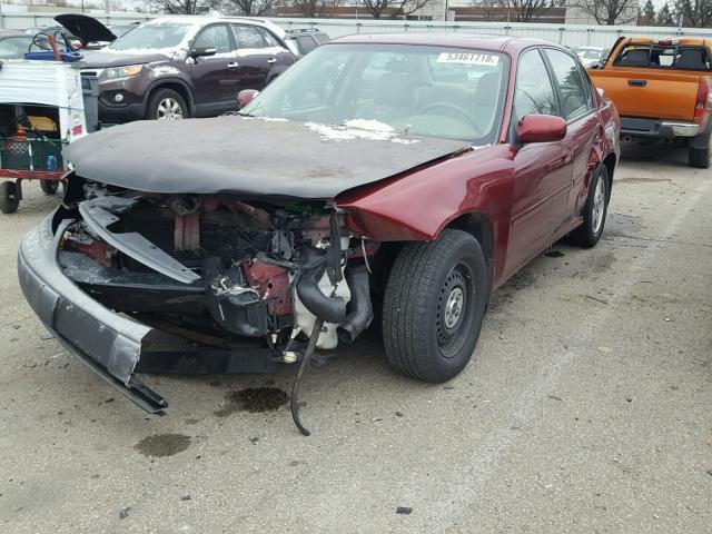 1G1NE52J82M560427 - 2002 CHEVROLET MALIBU LS 勃艮第红 照片 2