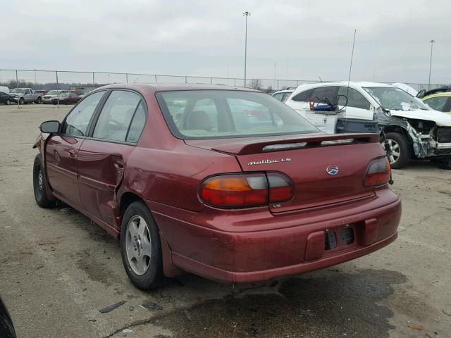 1G1NE52J82M560427 - 2002 CHEVROLET MALIBU LS 勃艮第红 照片 3