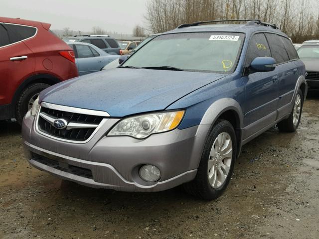 4S4BP86C884345247 - 2008 SUBARU OUTBACK 3. BLUE photo 2