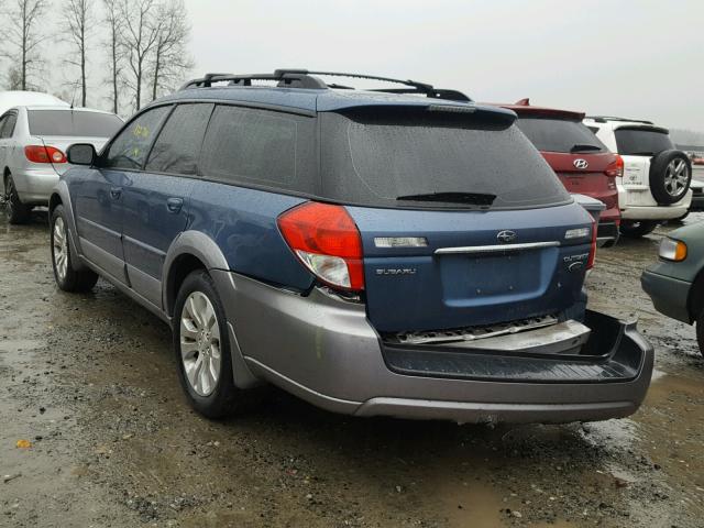 4S4BP86C884345247 - 2008 SUBARU OUTBACK 3. BLUE photo 3