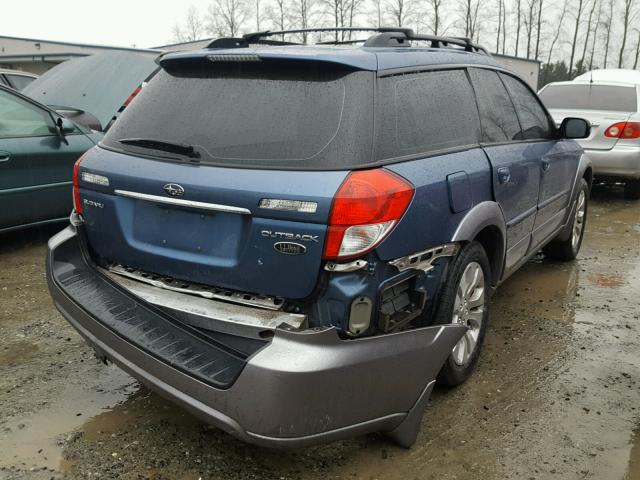 4S4BP86C884345247 - 2008 SUBARU OUTBACK 3. BLUE photo 4